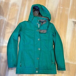 Women’s Green Hooded Firefly Jacket